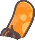 Orange Snowboard